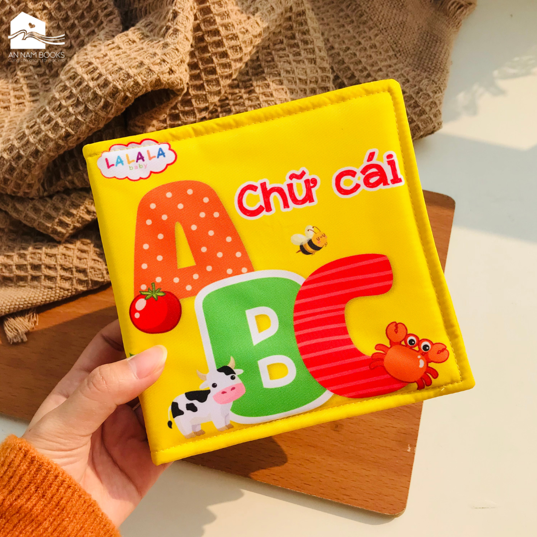  Sách Vải Cho Bé Sơ Sinh Lalala Baby đa Tương Tác thị giác. My Very First book 8 chủ đề 15x15cm, 12 trang 