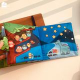  Sách vải đa tương tác Lalala Baby nhiều chủ đề, kích thước lớn 18x18cm 