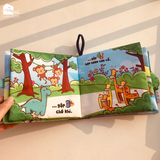  Sách vải đa tương tác Lalala Baby nhiều chủ đề, kích thước lớn 18x18cm 