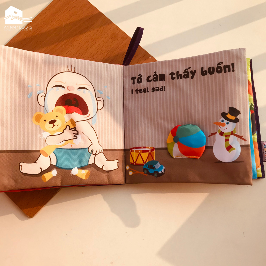  Sách vải đa tương tác Lalala Baby nhiều chủ đề, kích thước lớn 18x18cm 