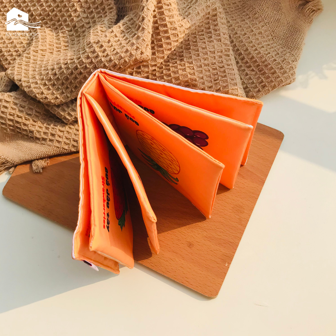  Sách Vải Cho Bé Sơ Sinh Lalala Baby đa Tương Tác thị giác. My Very First book 8 chủ đề 15x15cm, 12 trang 