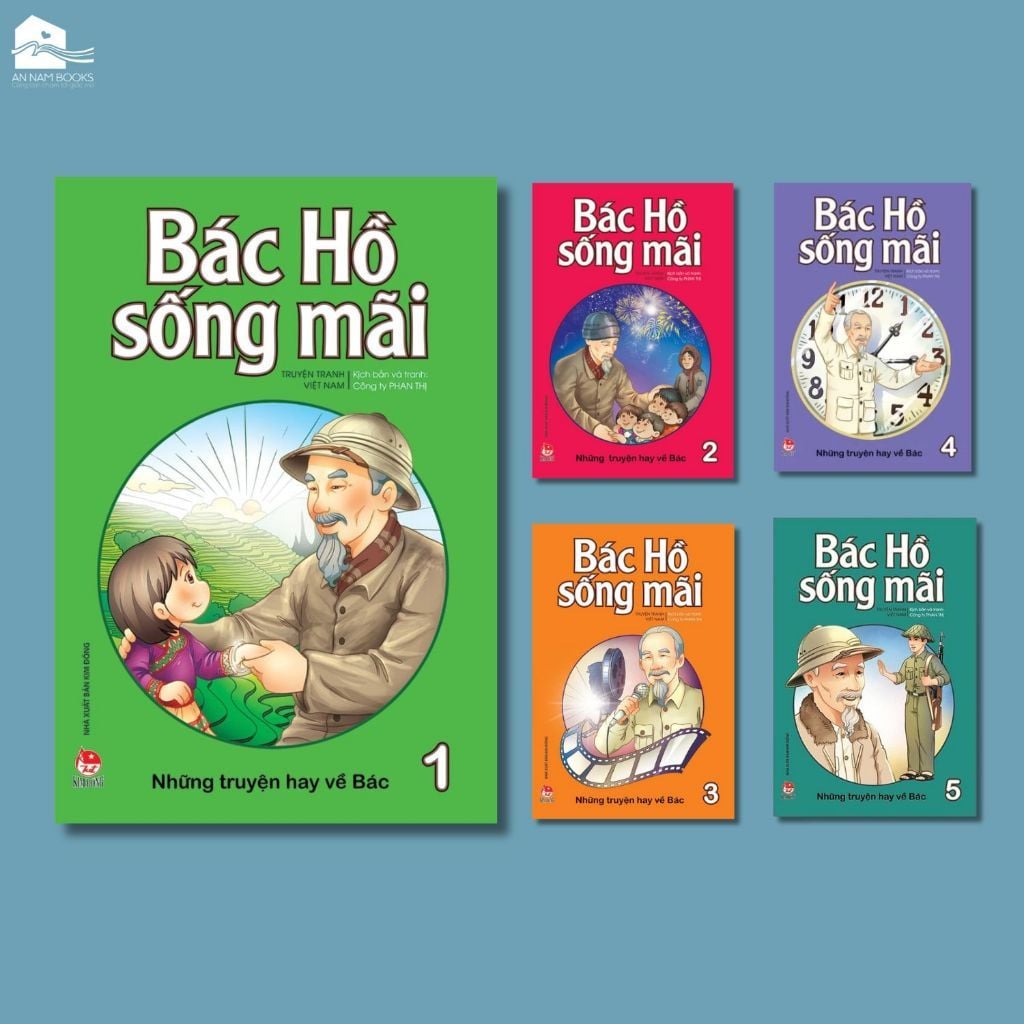  Sách - Bộ truyện Bác Hồ Sống Mãi (Tái bản) 