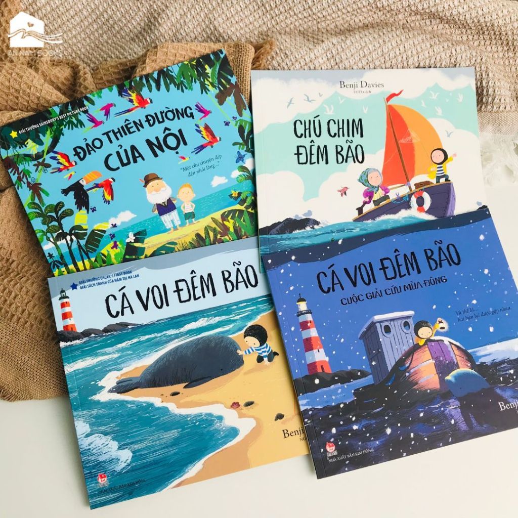  Sách - Combo 4 cuốn Bộ truyện Cá Voi Đêm Bão Và Những Câu Chuyện Khác... 