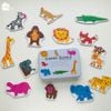 Đồ Chơi Ghép Hình 2 Mảnh Hộp Sắt (Shapes Puzzle) giúp bé rèn luyện sự tập trung và phát triển tư duy