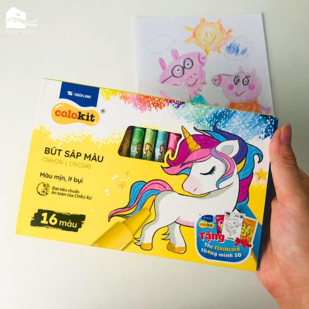  Bộ sáp màu Thiên Long Colokit 16 màu CR-C040 