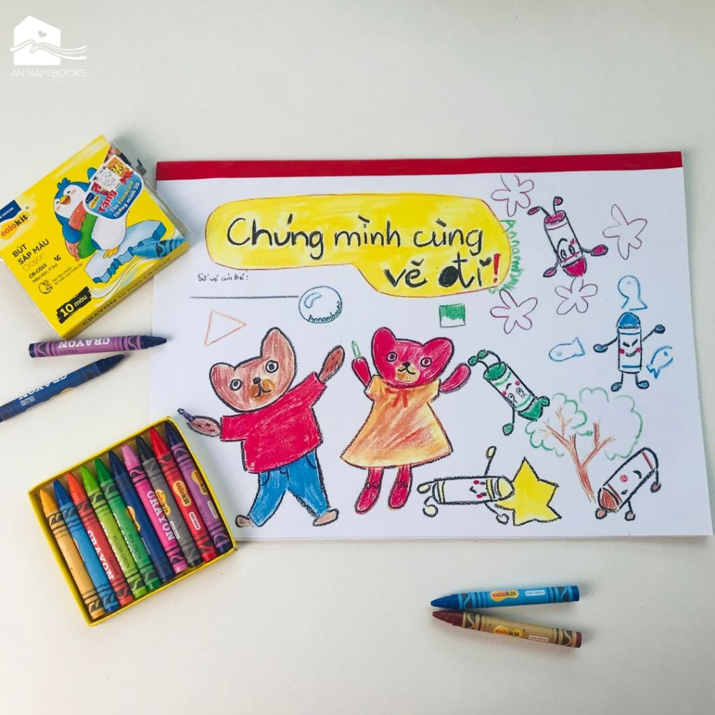  Vở tập vẽ cho các bé - Khổ A4 