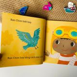  Sách song ngữ cho bé 0-6 tuổi - Bé yêu kỹ thuật hàng không vũ trụ 