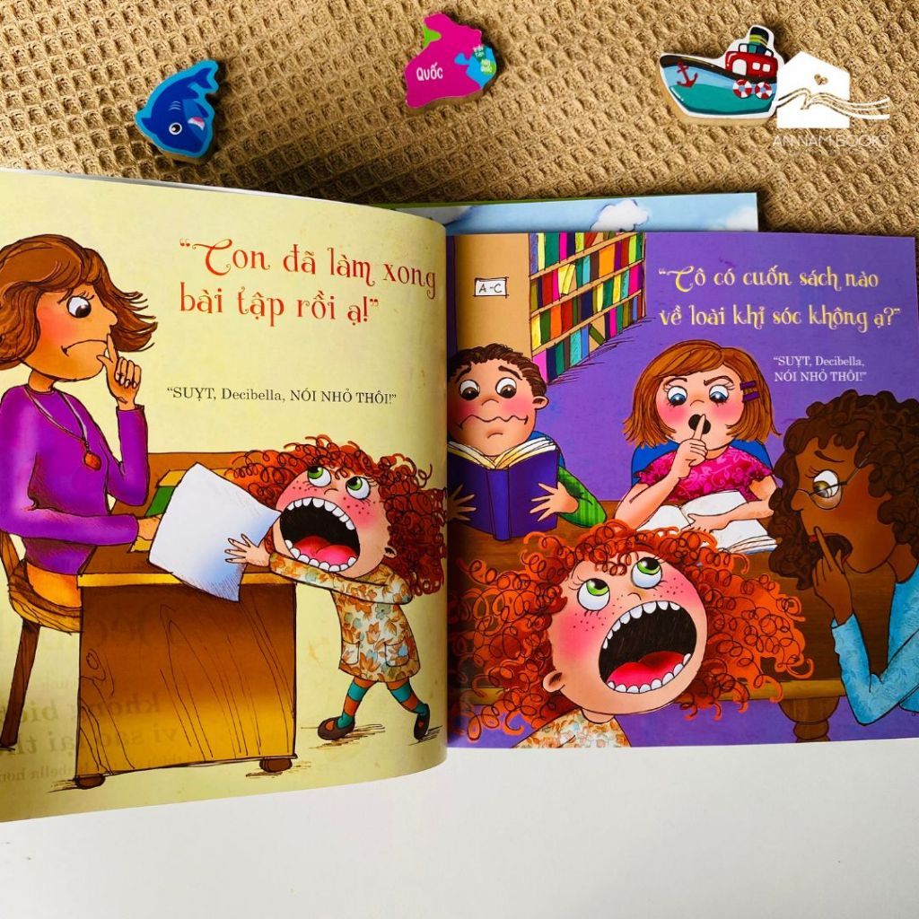  Sách song ngữ cho bé 3-8 tuổi - Decibella học cách nói vừa nghe 