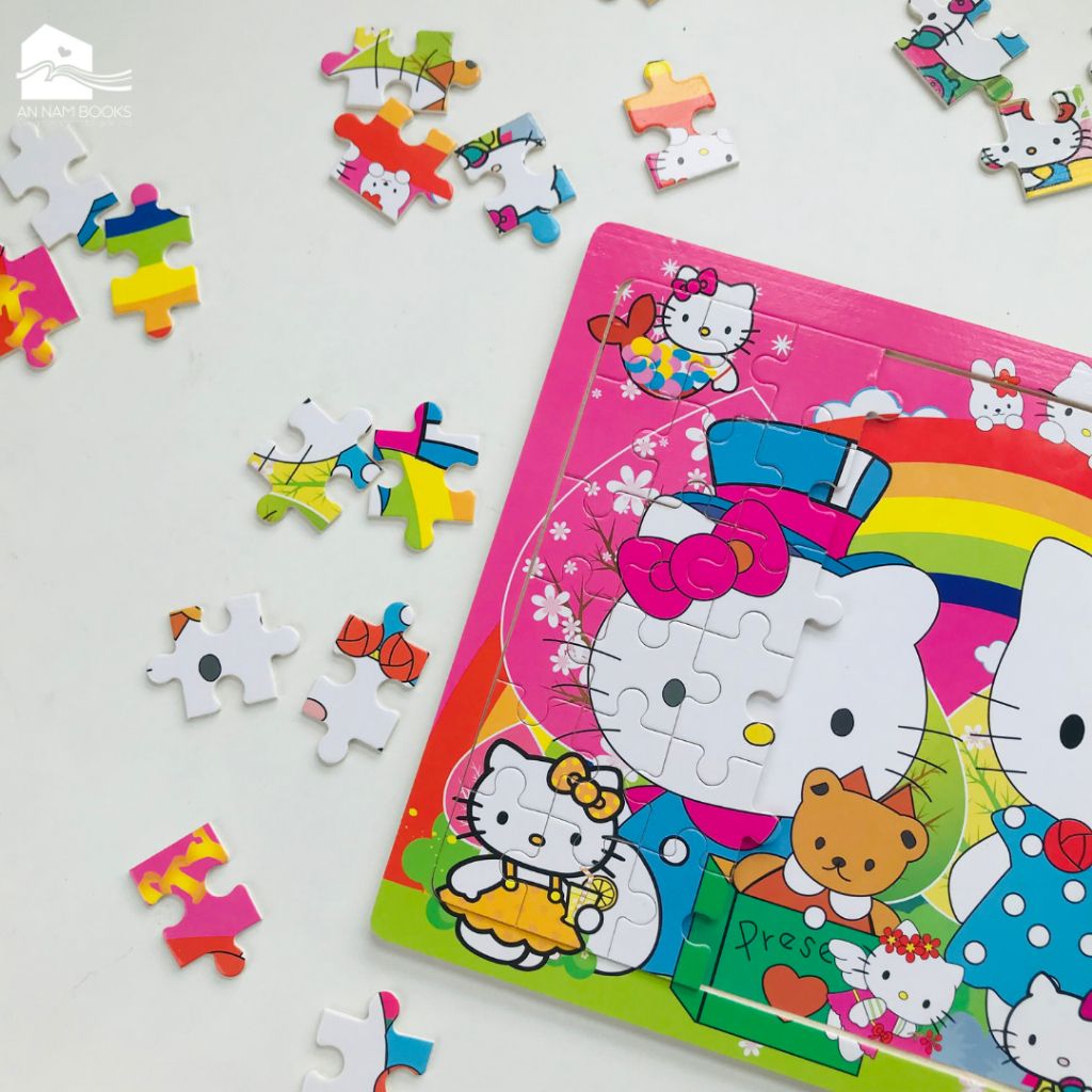  Đồ chơi bộ tranh xếp hình, ghép hình bằng gỗ 60 mảnh puzzle phát triển tư duy trí tuệ cho bé - tranh ghép gỗ 60 miếng 