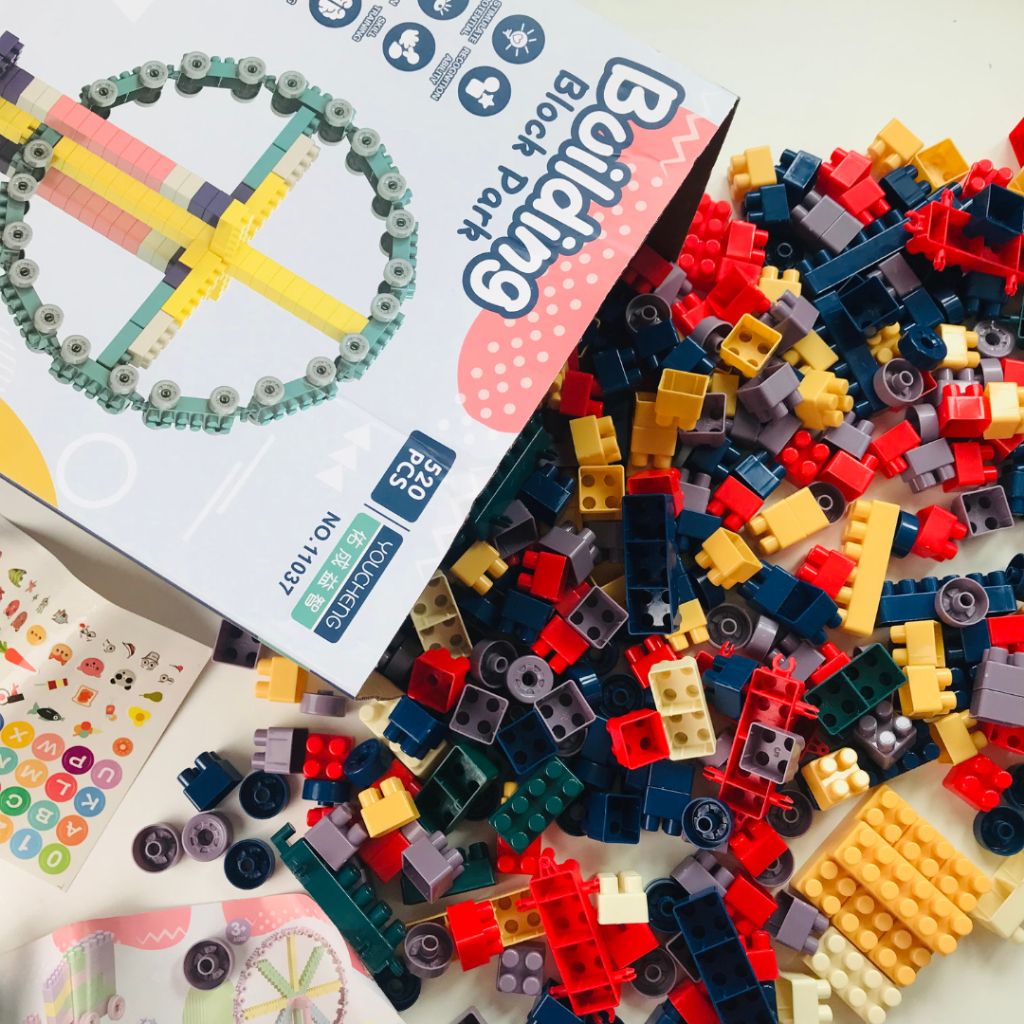  Đồ chơi - Hộp xếp hình Lego 520 chi tiết cho bé sáng tạo 