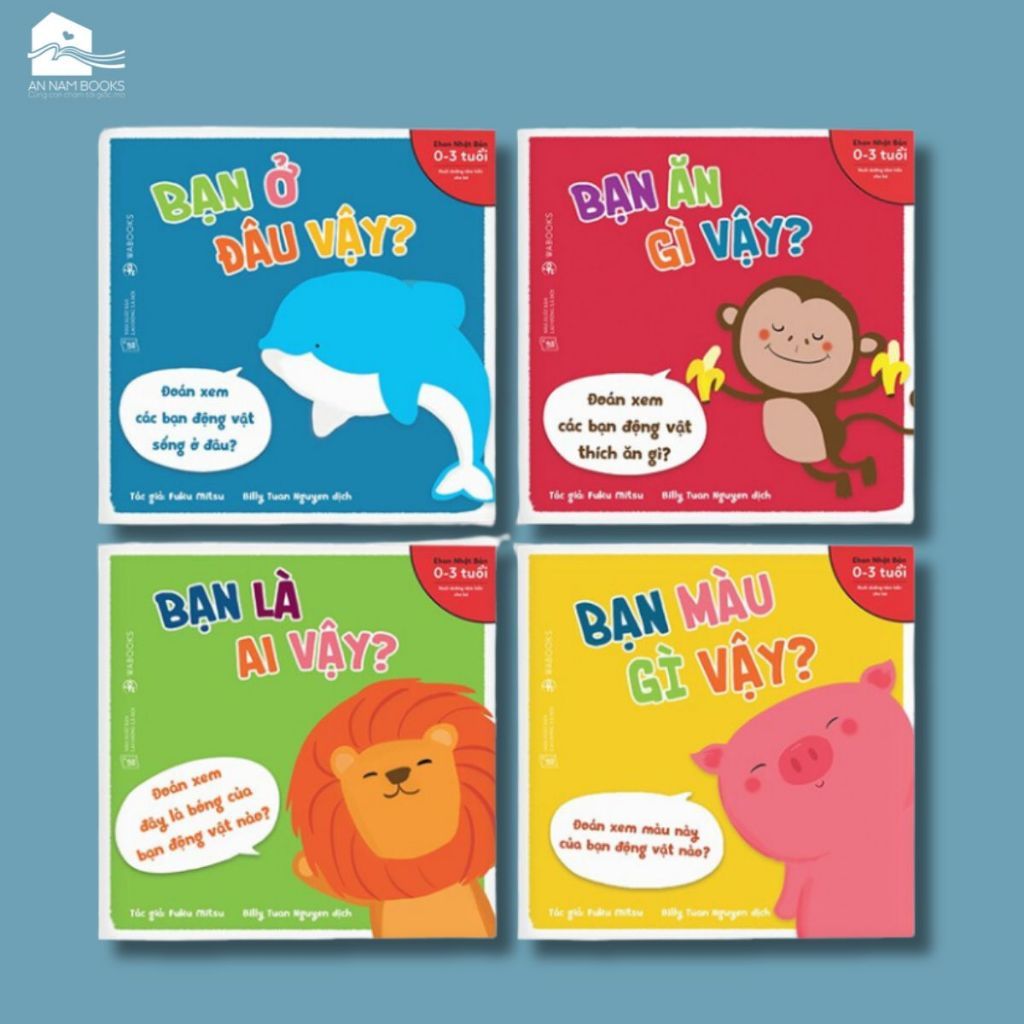  Sách combo 4 cuốn - Bạn là ai vậy (dành cho trẻ từ 0-3 tuổi) 