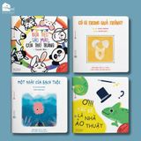  Sách Ehon Nhật Bản cho bé 0-6 tuổi - Điều kỳ diệu của sắc màu - Combo 4 cuốn 