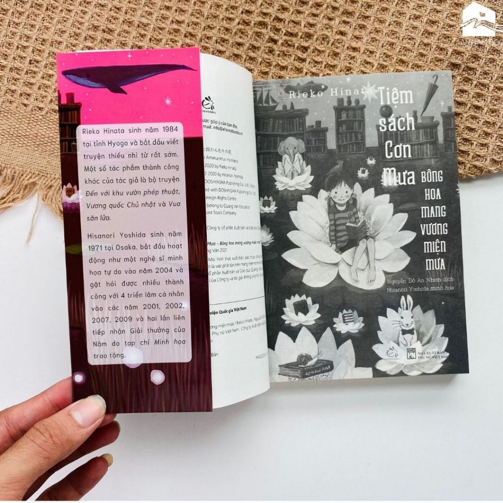  Sách - Tiệm sách cơn mưa - Bông hoa mang vương miện mưa 