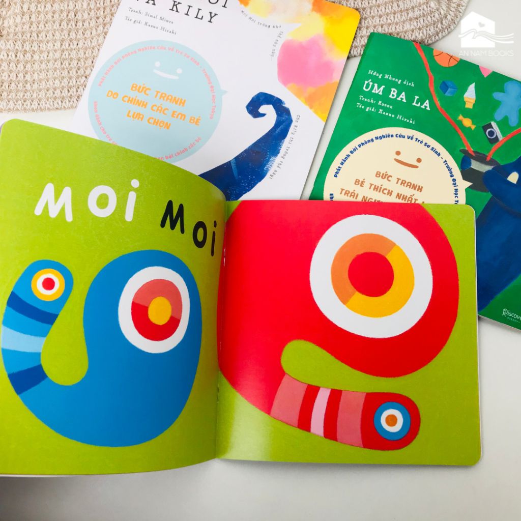  Sách Ehon - Set 3 cuốn Moi Moi và những người bạn - Dành cho trẻ từ 0-2 tuổi 