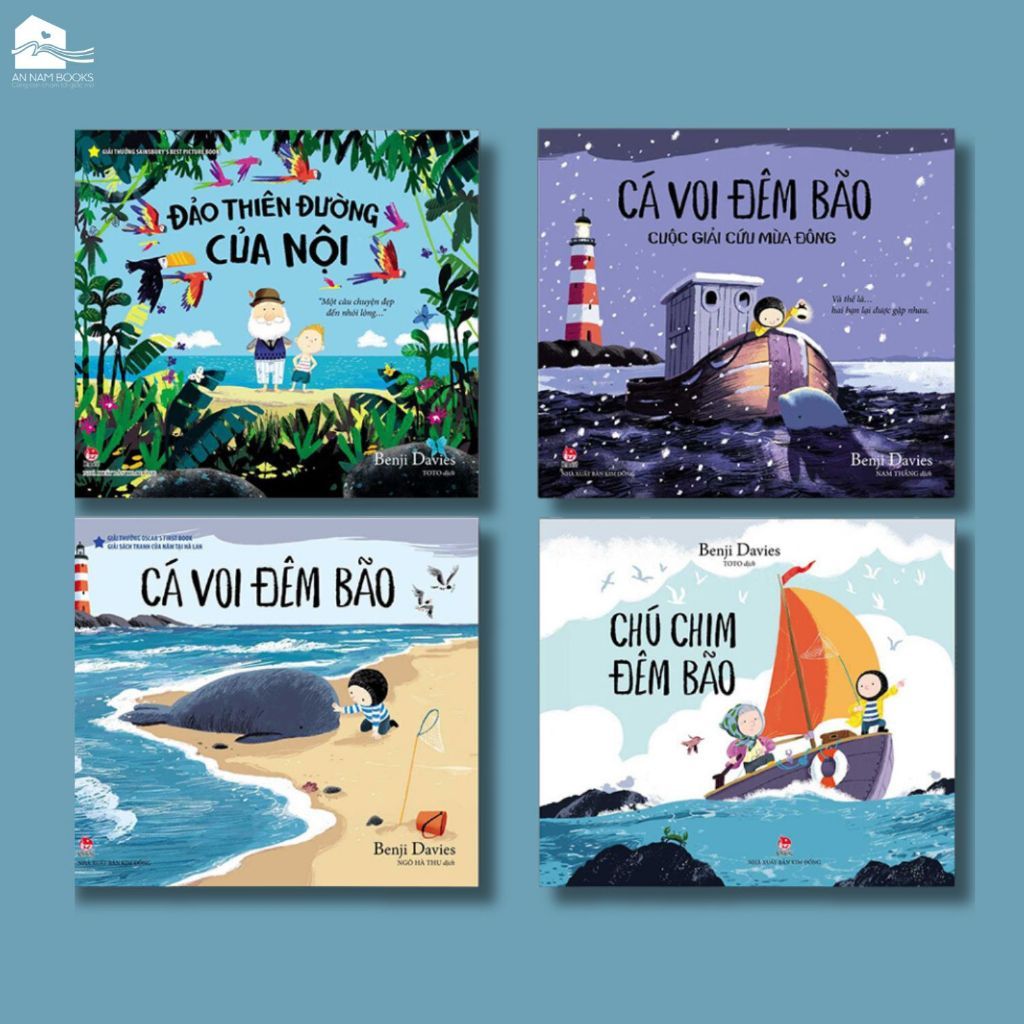  Sách - Combo 4 cuốn Bộ truyện Cá Voi Đêm Bão Và Những Câu Chuyện Khác... 