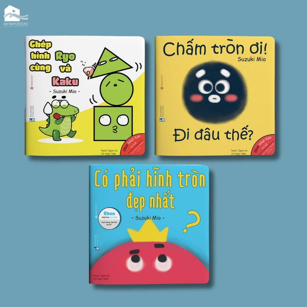  Sách Ehon Combo 3 cuốn Điều kỳ diệu của hình khối Ehon dành cho bé từ 0 6 tuổi 