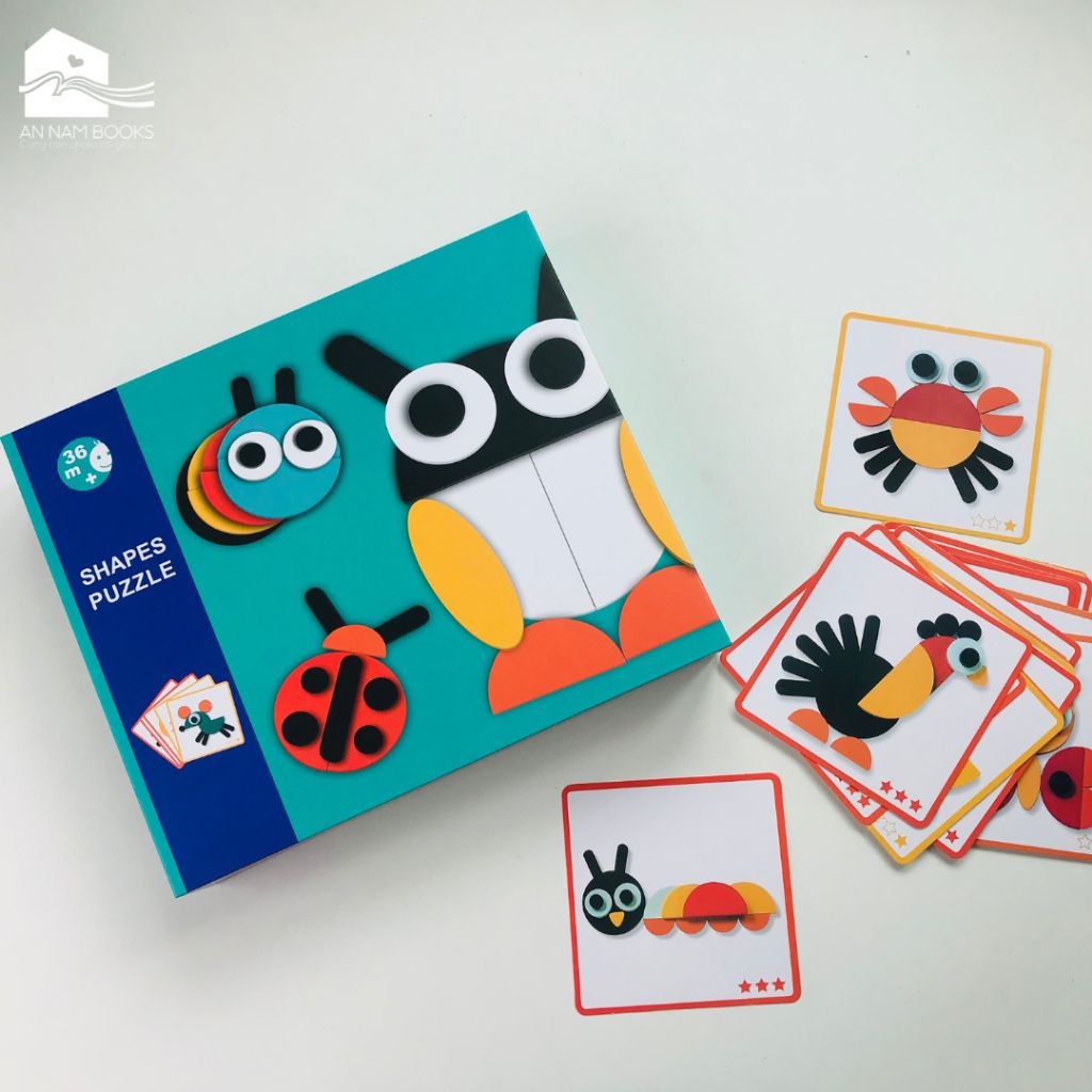  Đồ chơi MONTESSORI - Bộ ghép hình gỗ Shapes Puzzle các loài động vật (29 chi tiết) 