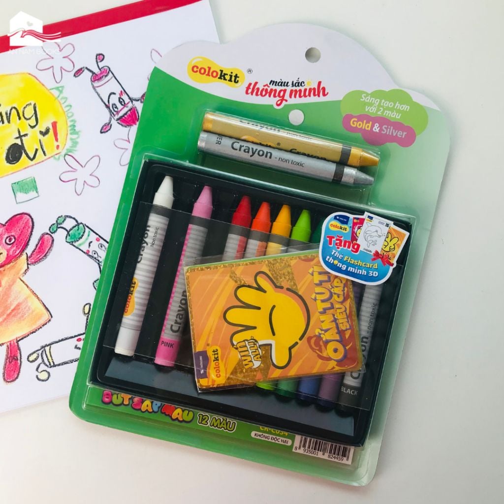  Bút sáp màu Jumbo 12 màu Thiên Long Colokit CR-C034 - Màu cao cấp 