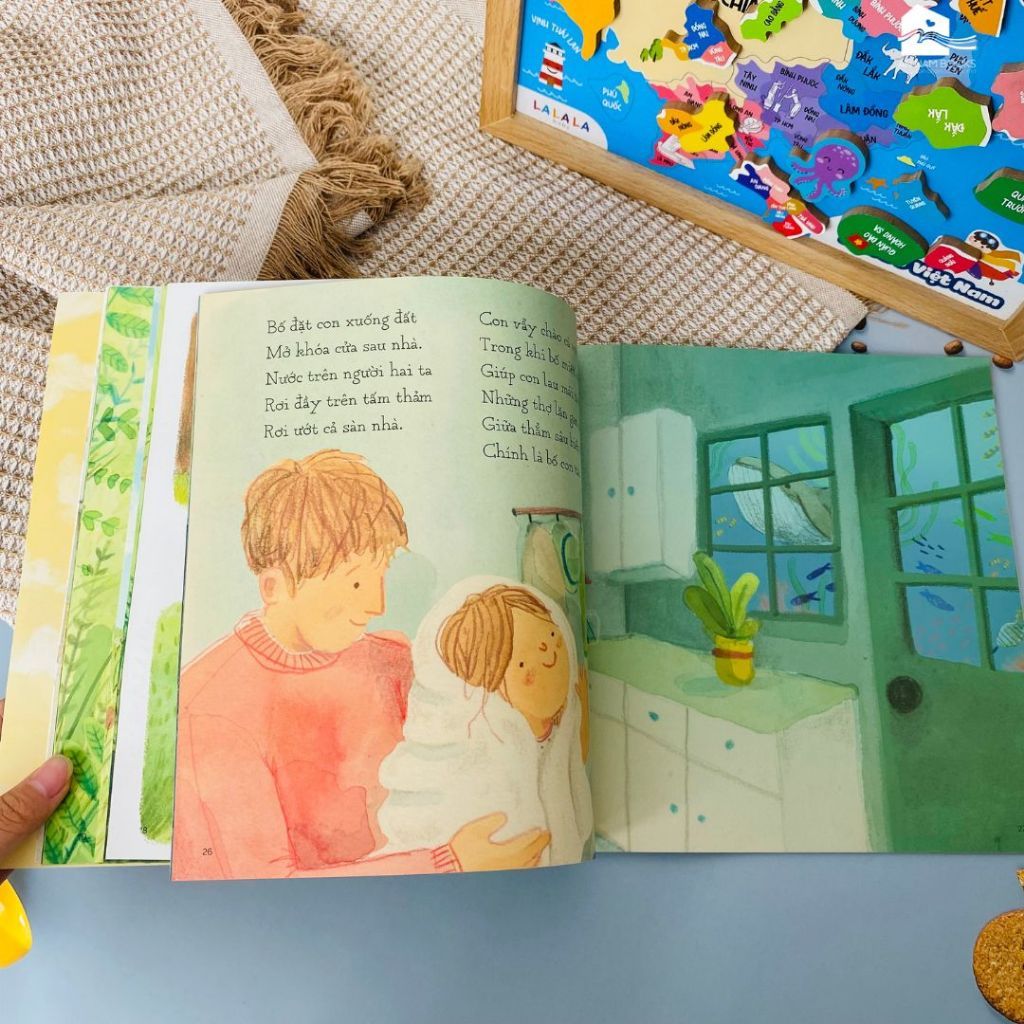  Sách song ngữ cho bé  3-8 tuổi - Bố Và Con Gái - Daddy and I 