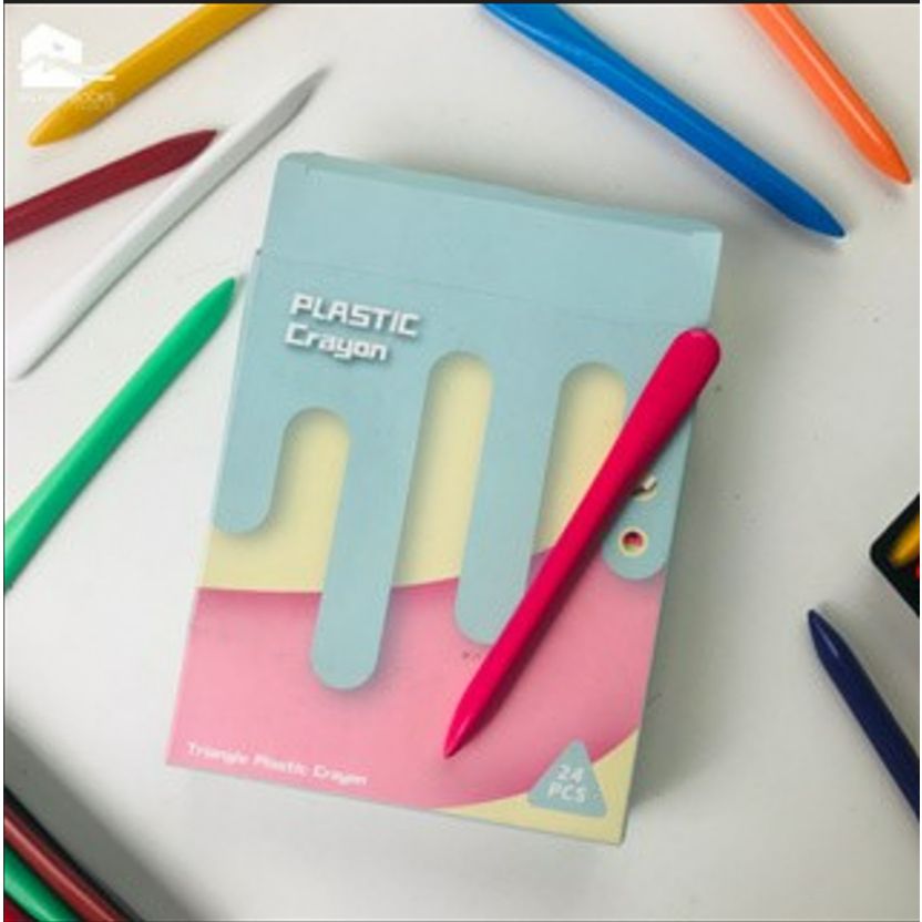  Bút Sáp Màu Hữu Cơ Cho Bé Tập Vẽ - 12/24 màu 