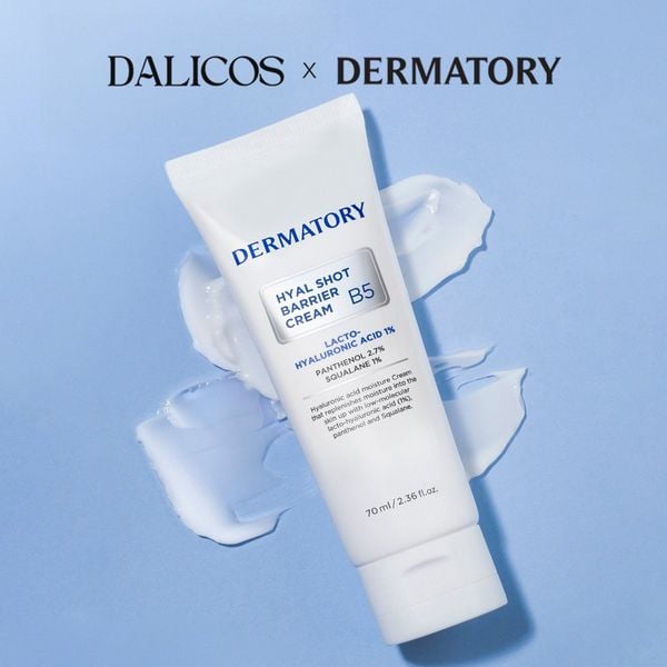 Kem dưỡng DERMATORY Hyal Shot Barrier Cream B5 cấp ẩm sâu – Dalicos