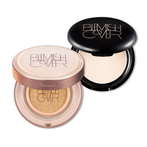 Combo Phấn Nước & Phấn Che Khuyết Điểm Hanskin Blemish Cover
