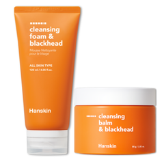Combo Sáp Tẩy Trang Hanskin Pore Cleansing Balm AHA & Sửa Rửa Mặt Hanskin Cleansing Foam Blackhead