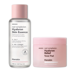 Combo Nước Hoa Hồng Hanskin 300ml & Toner Pad Cấp ẩm Hanskin 210ml