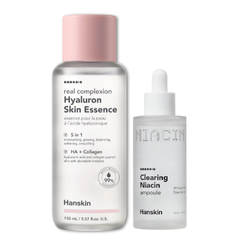 Combo Nước Hoa Hồng Hanskin 300ml & Tinh Chất Dưỡng Sáng Da Hanskin Clearing Niacin Ampoule 50ml
