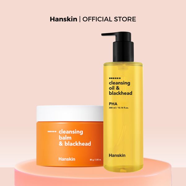Combo Dầu Tẩy Trang Hanskin AHA/BHA/PHA 300ml & Sáp Tẩy Trang Hanskin