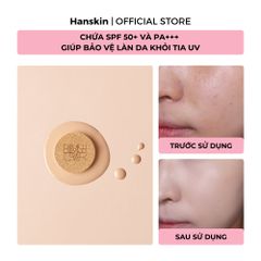 Combo Toner Pad Cấp Ẩm Làm Dịu Da Hanskin & Phấn Nước Trang Điểm Hanskin Blemish Cover Cushion