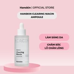 Combo Nước Hoa Hồng Hanskin 300ml & Tinh Chất Dưỡng Sáng Da Hanskin Clearing Niacin Ampoule 50ml