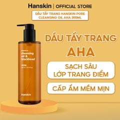 Combo 2 Dầu Tẩy Trang Sạch Sâu Ẩm Mịn Hanskin AHA BHA PHA 300ml