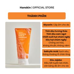 Combo Dầu Tẩy Trang Hanskin AHA/BHA/PHA 300ml & Sửa Rửa Mặt Hanskin Cleansing Foam Blackhead 120ml