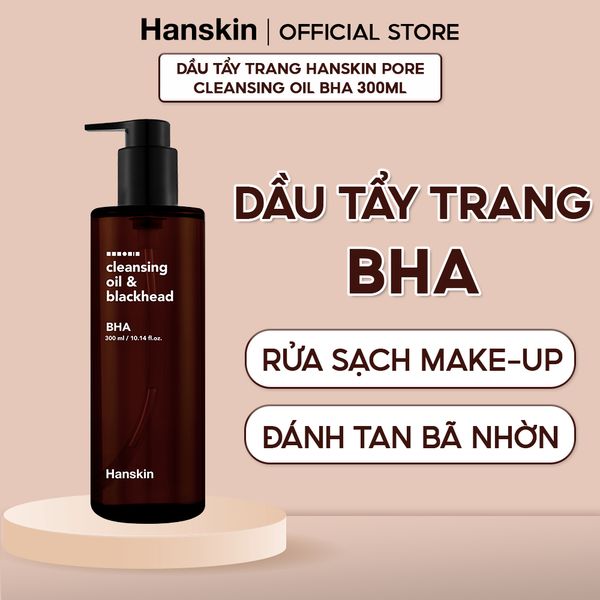 Combo 2 Dầu Tẩy Trang Sạch Sâu Ẩm Mịn Hanskin AHA BHA PHA 300ml