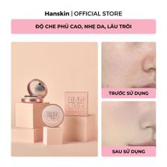 Combo Toner Pad Cấp Ẩm Làm Dịu Da Hanskin & Phấn Nước Trang Điểm Hanskin Blemish Cover Cushion