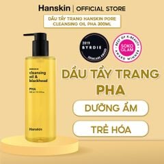 Combo 2 Dầu Tẩy Trang Sạch Sâu Ẩm Mịn Hanskin AHA BHA PHA 300ml