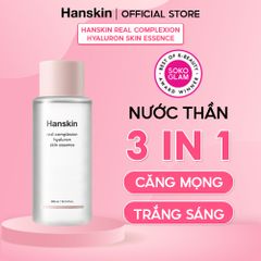 Nước Hoa Hồng Dưỡng Ẩm HANSKIN REAL COMPLEXION HYALURON SKIN ESSENCE 300ml/150ml