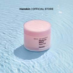Toner pad cấp ẩm làm dịu da Hanskin Real Complexion Hyaluron Relief Toner Pad 60 Miếng/210ml