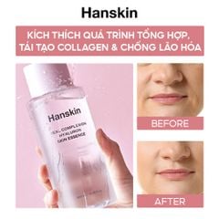 Combo Nước Hoa Hồng Hanskin 300ml & Phấn Nước Trang Điểm Hanskin Nudi-Thin Cover Cushion N01 Pure Cream