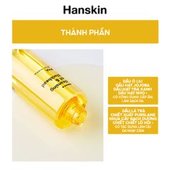 Dầu Tẩy Trang Sạch Sâu Ẩm Mịn Hanskin AHA BHA PHA 30ml