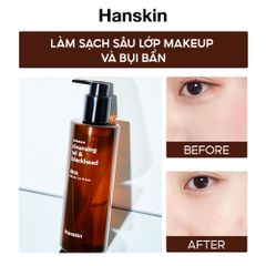 Dầu Tẩy Trang Tẩy Sạch Sâu Makeup Dành Cho Da Dầu, Da Khô, Da Nhạy Cảm HANSKIN PORE CLEANSING OIL BHA/ AHA/ PHA 300ml