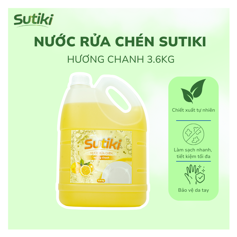 Nước Rửa Chén SUTIKI Hương Chanh