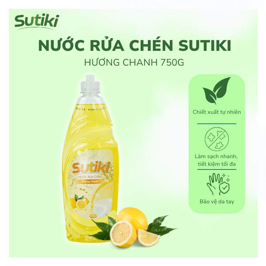 Nước Rửa Chén SUTIKI Hương Chanh