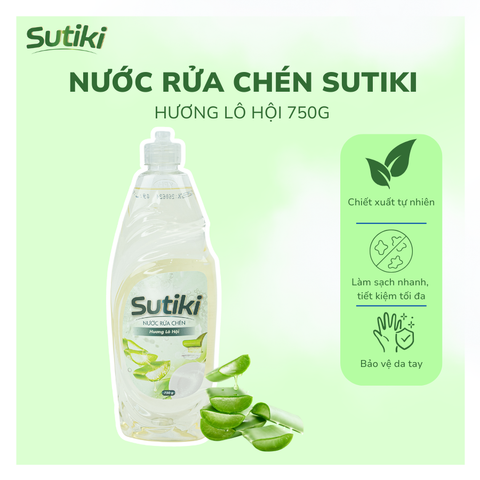 Nước Rửa Chén Sutiki Hương Lô Hội