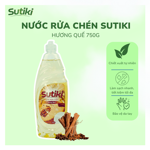 Nước Rửa Chén SUTIKI Hương Quế