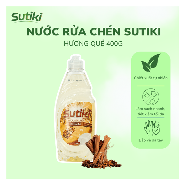 Nước Rửa Chén SUTIKI Hương Quế