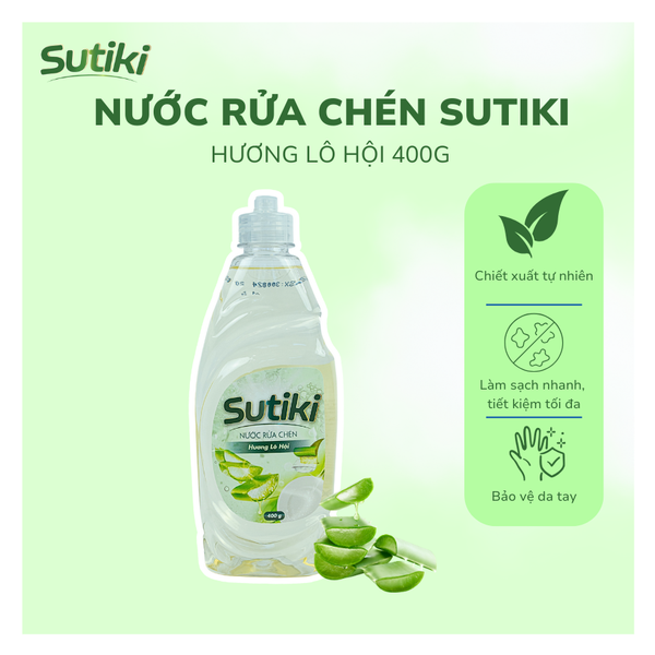 Nước Rửa Chén Sutiki Hương Lô Hội