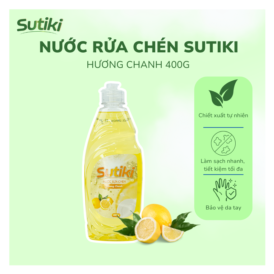 Nước Rửa Chén SUTIKI Hương Chanh