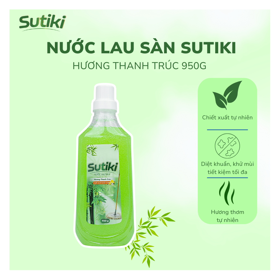 Nước lau sàn Sutiki hương thanh trúc